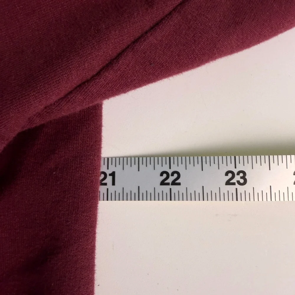 Vintage Levi's Mens L Full Zip Burgundy Maroon Embroidered‎ Logo Full Zip Jacket